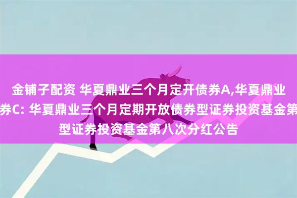 金铺子配资 华夏鼎业三个月定开债券A,华夏鼎业三个月定开债券C: 华夏鼎业三个月定期开放债券型证券投资基金第八次分红公告